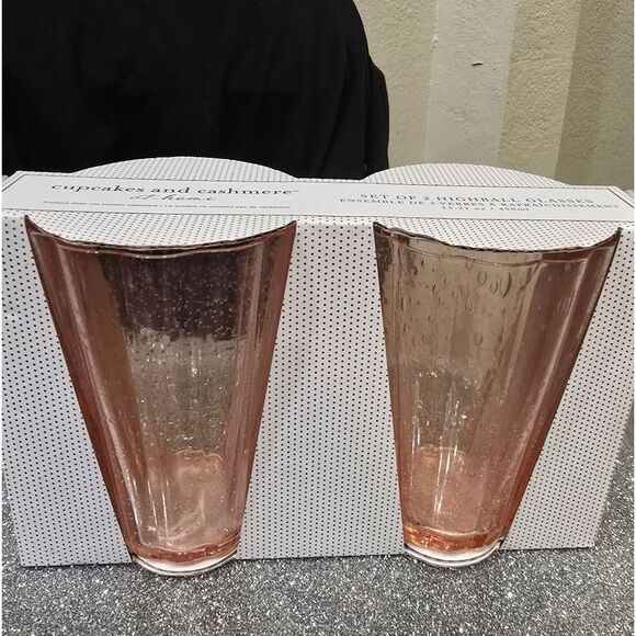 Cupcakes & Cashmere Set Of 2 Highball Glasses - Picture 4 of 6